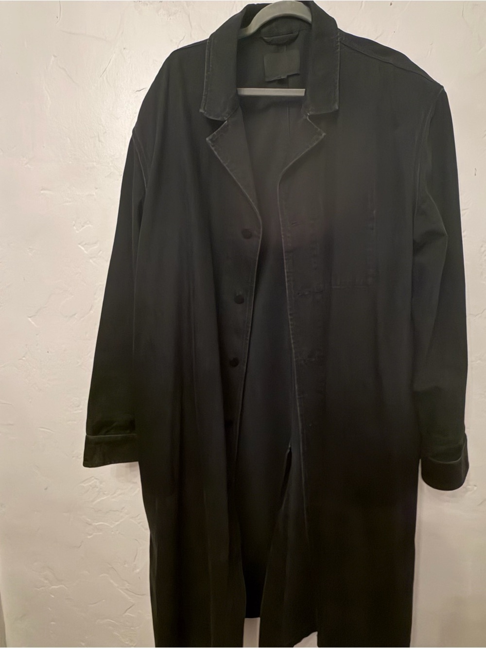 Alexander Wang Black Long Trench Coat